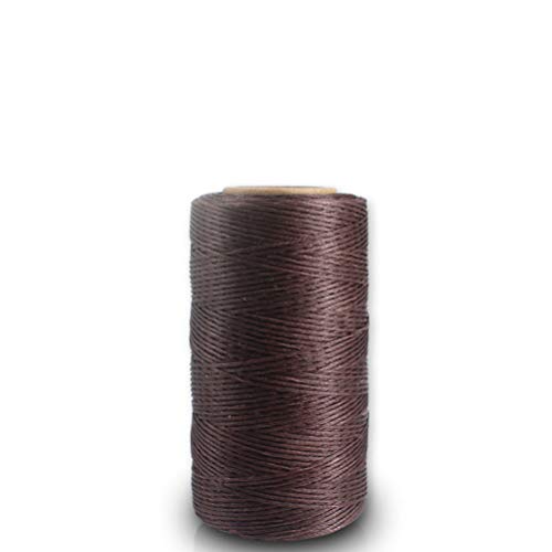 Healifty hilo para cuero encerado 3 piezas 0.8 mm hilo plano encerado para coser, bricolaje productos de cuero encuadernación miniatura 2