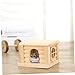 Yardwe Natural Wooden Hamster House with Flat Roof PET Hut for Hamsters Adorable Cabin for Small Animals Suitable for Indoor Use