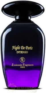 L’orientale Fragrances Collection Night De Paris Intenso, 3.4oz (100ml), Unisex, Oil-Based, Intense Oriental Amber Fragrance with Bergamot & Vanilla, 24 Hour Long-Lasting Scent