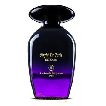 Lorientale Fragrances Collection Night De Paris Intenso, 3.4oz 100ml, Unisex, Oil-Based, Intense Oriental Amber Fragrance with Bergamot & Vanilla, 24 Hour Long-Lasting Scent