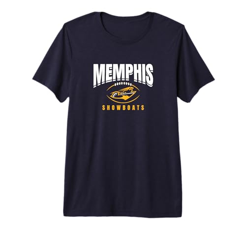 Memphis Showboats: Football Outline Premium Tri-blend T-Shirt