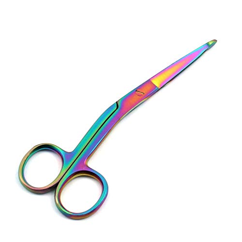 DDP MULTI TITANIUM COLOR RAINBOW KNOWLES BANDAGE SCISSORS 5 1/2