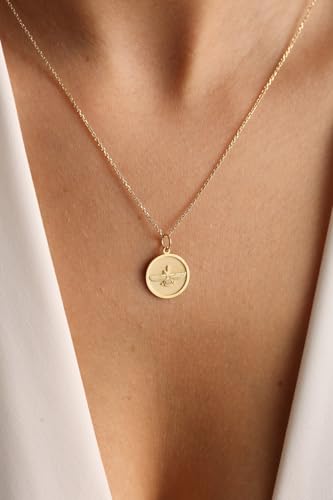Collier Faravahar argent sterling plaqué or, pendentif gravé d'exception - 4