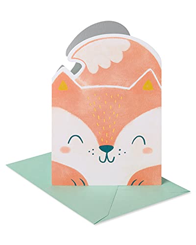 American Greetings Baby Shower Card for Boy (Fox)