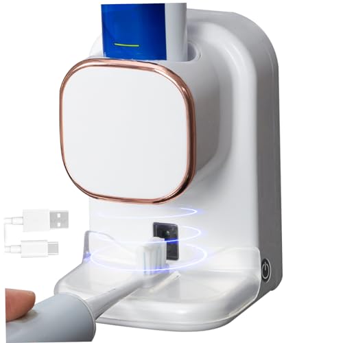 Dispensateur de Dentifrice, Distributeur de Dentifrice à capteur Automatique, Distributeur de Dentifrice électrique monté sans Coup de Poing pour Salle de...
