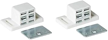 MPJ Extra Strong High Magnetic Catch - White/Nickel 2