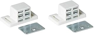 MPJ Extra Strong High Magnetic Catch - White/Nickel (2)