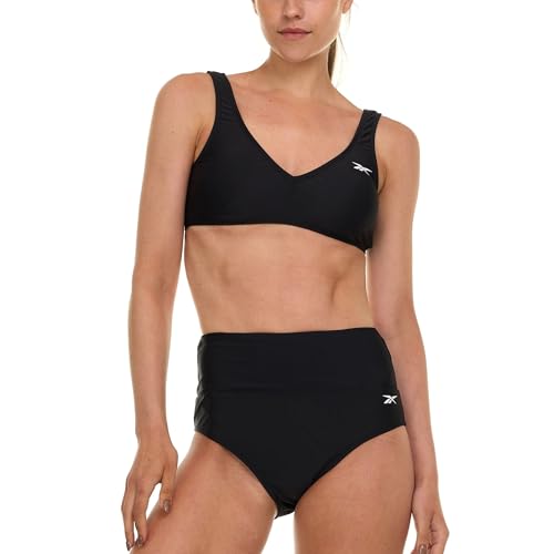 Reebok Bralette Bikini Sets for Women, High Waisted Bikini Bottoms, Womens Swimsuits Athletic Sporty Bathing Suit4