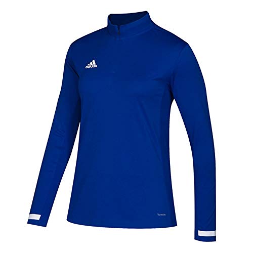 adidas Team 19 Long Sleeve Quarter-Zip Top - Women's Multi-Sport M Team Royal/White