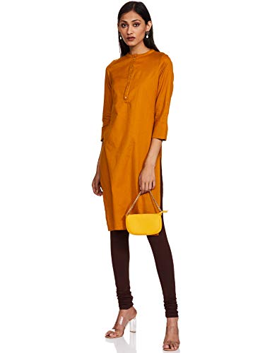 Image of W for Woman Women's Kurta (19FEW11542-211549M Yellow 16 2XL