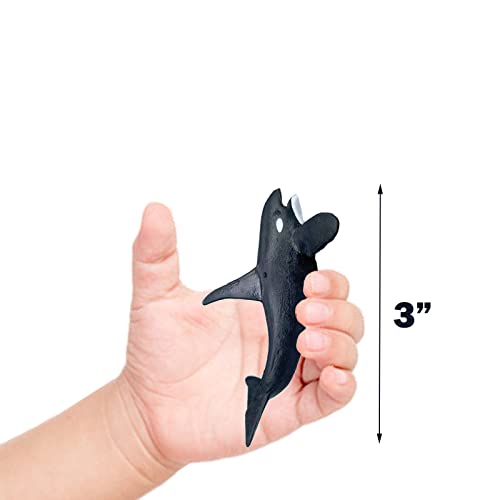 Higherbros Sharks Figures Sea Animals Whale Toys Set Ocean Animal Action Figures, Great For Kids Bath Toys, Beach Toys, Cake Topper And Party Favors, Gifts, Prizes, Rewards (12 Pcs) #TOP6