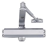 LYNN HARDWARE Medium Duty Commercial Door Closer - DC6003 Automatic Door Closer, Surface-Mounted Auto Door Closer, Size 3 Automatic Door Closer for Home & Light Commercial Property, Aluminum