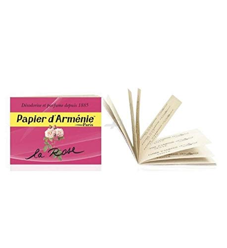 Papier d'arménie rose  lot de 3 carnets triples de 36 lamelles  papier d'arménie original  désodorisant naturel  parfum d'intérieur  désodorisant