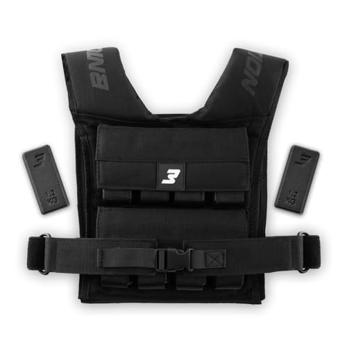 Müller & Blum Premium Gewichtsweste 20 kg oder 10 kg, Verstellbare Trainingsweste mit herausnehmbaren Gewichten, Herren & Damen Fitness Weight Vest aus Cordura, ideal für Krafttraining (20 kg)