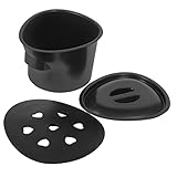 minkissy 1set Elderly and Pregnant Women Toilet Bucket Potty Chair Lid Plastic Bedside Commode for Adults and Seniors Easy to Pot Convenient Bathroom Accessory