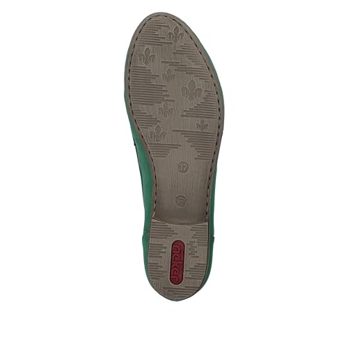 Rieker Damen 51999 Slipper, Smaragd, 40 EU