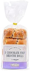 by Amazon Chocolate Chip Brioche Rolls, Pack of 8