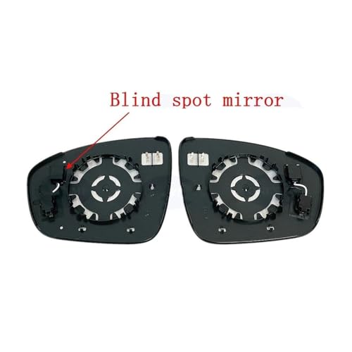 Miroir chauffant grand angle de rétroviseur avec avertisseur d'angle mort