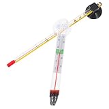 Homoyoyo 4pcs Aquarium Thermometer Set – Floating Suction Cup Temperature Gauge for Fish Tank Water, Glass