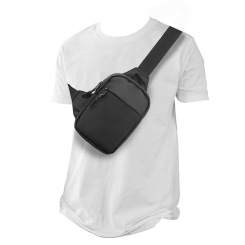 Schultertasche Heren/Damen, Mini Sling Chest Crossbody Brusttasche, Wasserdicht Umhängetasche Crossbag für Reise, Wandern, Radfahren, Laufen, Läufer, Workout