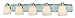 Dolan Designs 3405-09 5Lt Bath Satin Nickel Southport 5 Light Bathroom Fixture, Pwt, Nckl, B/S, Slvr