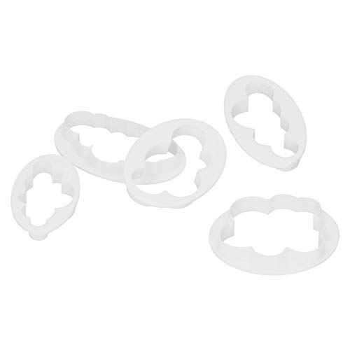Xiuganpo Moldes para Galletas, Cortador de Galletas Multiusos, 5 Piezas No Tóxico para Pasteles de