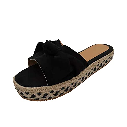 Women's Platform Flip Flop Casual Strap Cross Slip On Sandal Athletic Walking Thong Slippers All-Day Comfort Fit Shoes