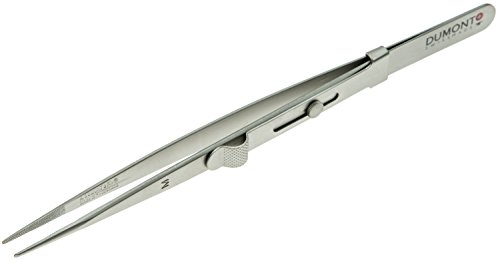 Original Dumont Diamond Tweezers, Stainless Steel Matte, Medium Point Locking | TWZ-101.76