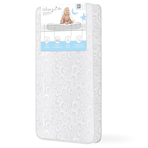 Dream On Me 3” Spring Coil Mini Crib Mattress, Waterproof