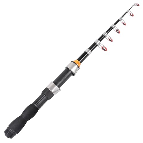 Telescopic Collapsible Fishing Rod - Small, Extendable Saltwater and Freshwater, Lightweight & Compact, 4.9 Feet
