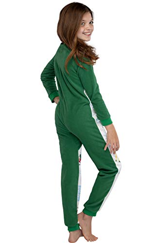 INTIMO Elf The Movie Kids' OMG Santa! I Know Him! One Piece Sleeper Pajama Union Suit For Girls Or Boys3
