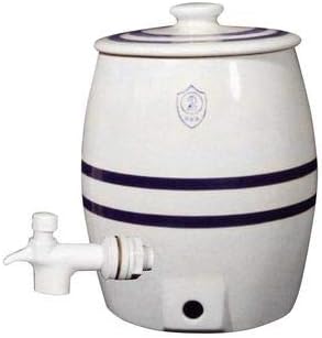 Miniatura 4 de Ohio Stoneware Barril de Kombucha de 2 galones, tapa y espita