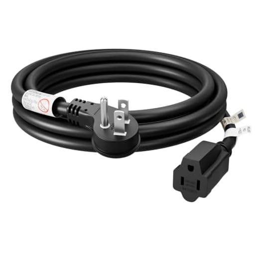 FIRMERST 6 Feet 1875W 15A Low Profile Flat Plug Extension Cord 14 AWG Black