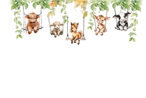 Image of Jungle Theme Wall Sticker for Kids Room Decor - Fun Animal Growth Chart with Giraffe, Elephant, Tiger, Panda, and More - Peel & Stick Removable Nursery Wall Decal (H, Small)