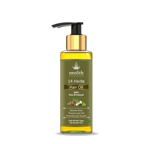 Neolith 14 Herbs Scalp and Hair oil for Hair Fall Control, Scalp nourishment, Hair regrowth || 100 ML