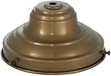 B&P Lamp® 6" Fitter, Antique Brass Shade Holder