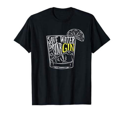 Ginebra Cóctel Gintonic Alcohol Amantes Camiseta