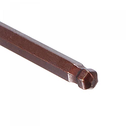 Llave hexagonal de extremo de bola uxcell de 3 mm, acero S2, 4 piezas 5