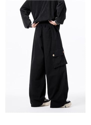 Pantalon large homme style urbain décontracté à poches - 3
