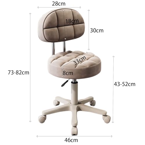 Tabouret roulant réglable d'atelier et studio de tatouage au design compact - 3