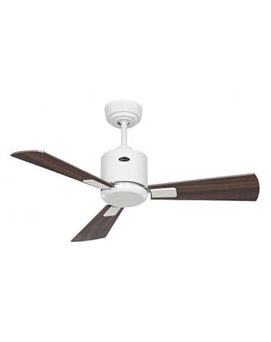 CasaFan Ventilador de techo ECO NEO III 92 WE-NB/KI 0-10 V motor blanco/aspas reversibles nogal y cerezo