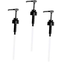 Dispensador Con Palanca Housoutil Dispensador De Jarabe con Cabezal De Bomba De 3 Uds para Barra De Café Bombas De Botella De Salsa De Jarabe De Café Bombas Dispensadoras De Jarabe Bombas De Aceite De Ostra