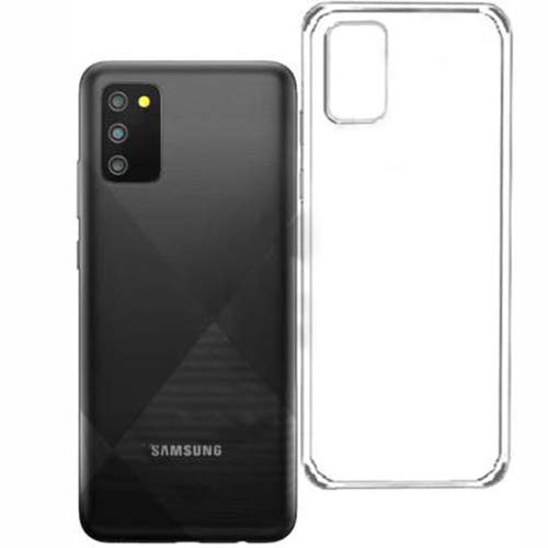 Image of Amazon Brand - Solimo Back Cover for Samsung Galaxy M02s (Thermoplastic Polyurethane | Transparent)