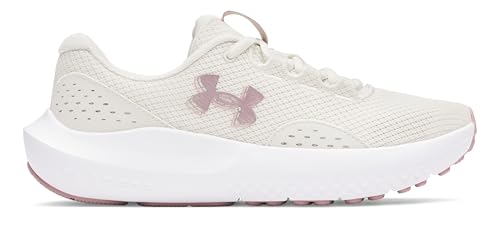Under Armour Tenis de Correr Surge 4 para Mujer, Summit White Tourmaline Pink Metallic Tourmaline Pink, 40 EU