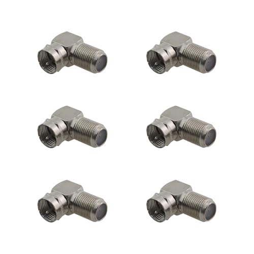 Conector coaxial F tipo ángulo 90° pack 6 miniatura 1