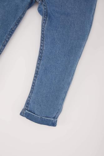DeFacto Beli Lastikli Düz Paça Jean Pantolon Erkek Bebek - Görsel 3