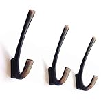 Ambipolar Premium Design Commander Heavy Duty Big Double Hooks Hidden Screws. Entryway Coat Hooks, S