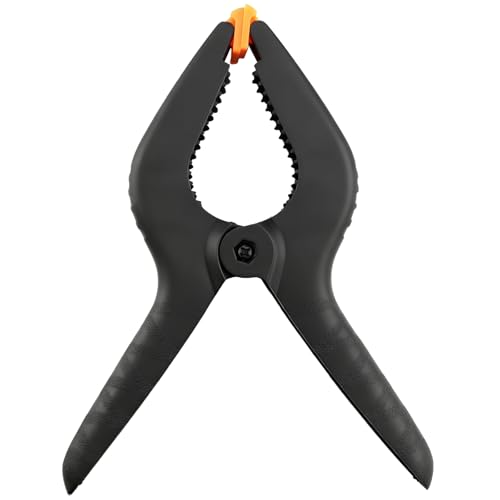 MOUYAT 8 Pack 9 Inch Plastic Spring Clamps, Heavy Duty Large Spring Clamps, Strong Backdrop Clamps for Woodworking, Canvas, DIY Projects, Photo Studios, Black by MOUYAT - Image 4