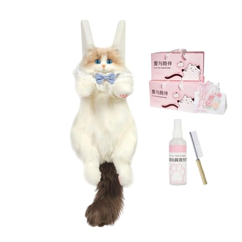 Sac à dos en peluche bleu anti-fatigue bandoulière amovible pour le dos