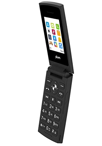 Plum Flipper 4G Volte Unlocked Flip Phone Att Tmobile Speed Talk 2022 Model - Black #TOP1